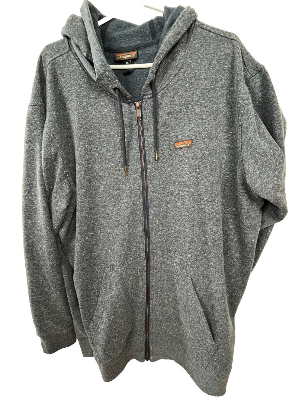 Patagonia Full Zip Hoodie Sweatshirt Men’s XXL Smolder Grey style 41665fa23